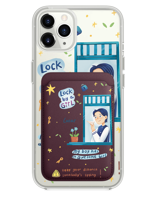 iPhone Magnetic Wallet Case - Crush Boy (Couple Case)