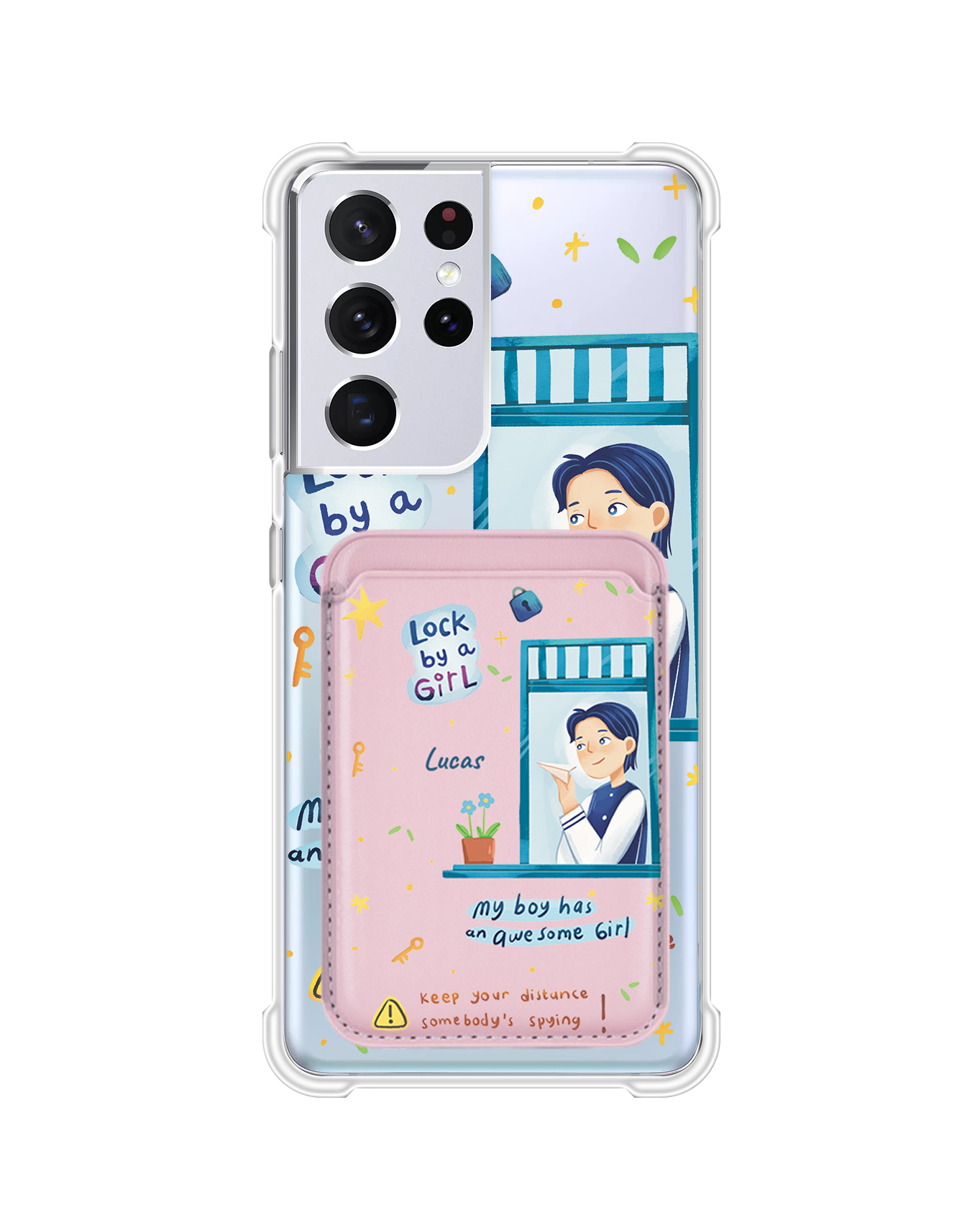 Android Magnetic Wallet Case - Crush Boy (Couple Case)