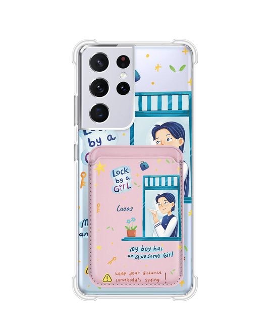 Android Magnetic Wallet Case - Crush Boy (Couple Case)