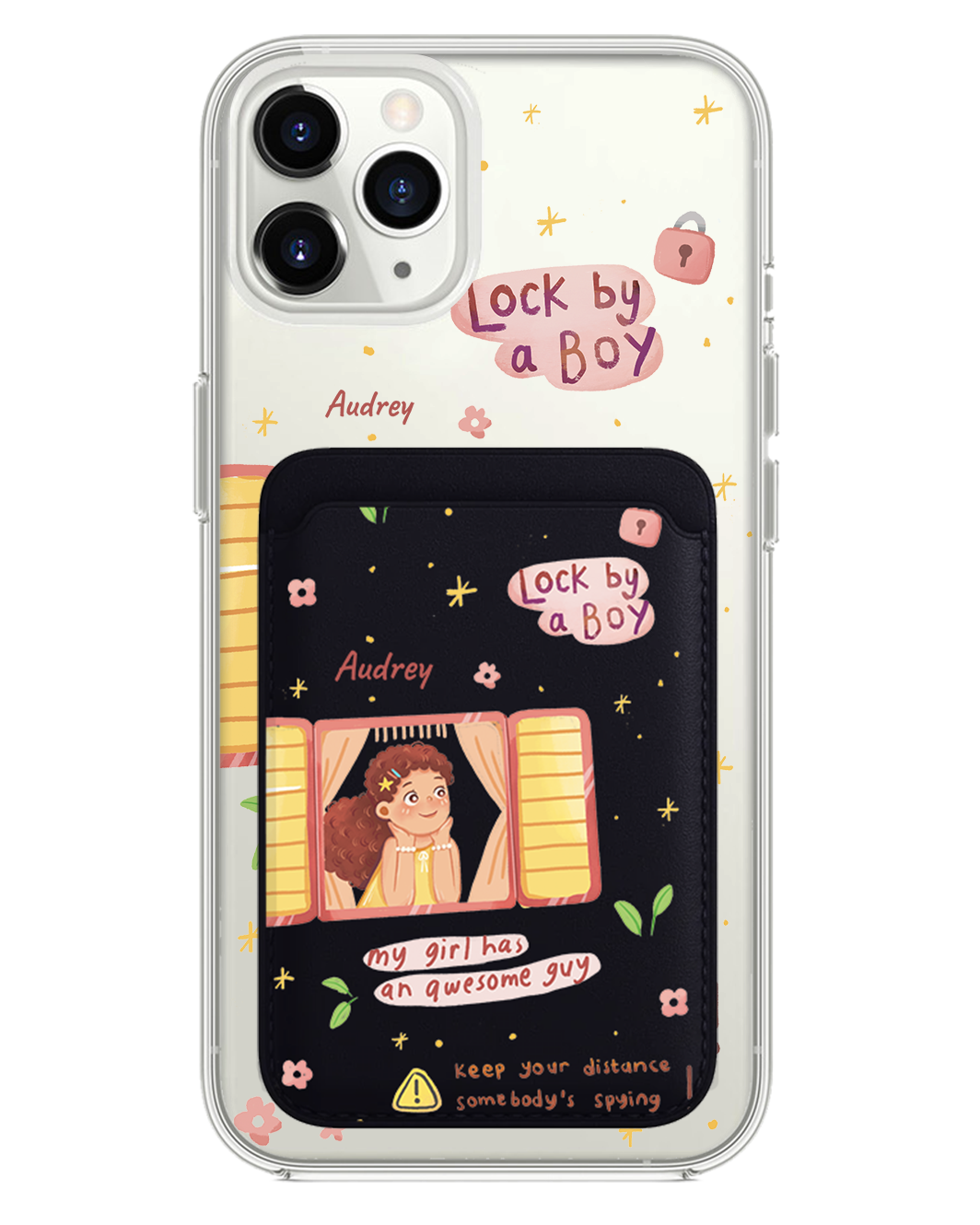 iPhone Magnetic Wallet Case - Crush Girl (Couple Case)