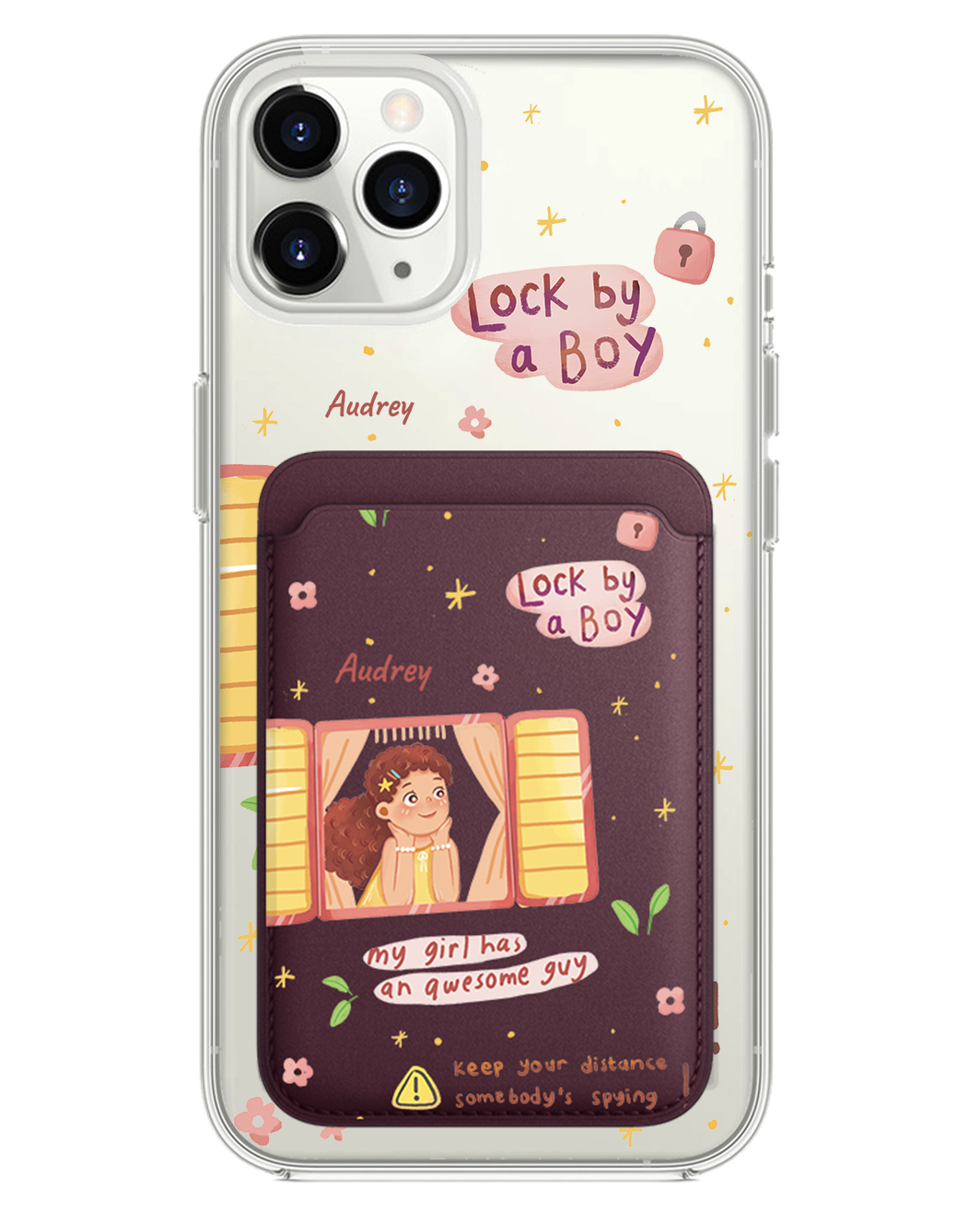 iPhone Magnetic Wallet Case - Crush Girl (Couple Case)