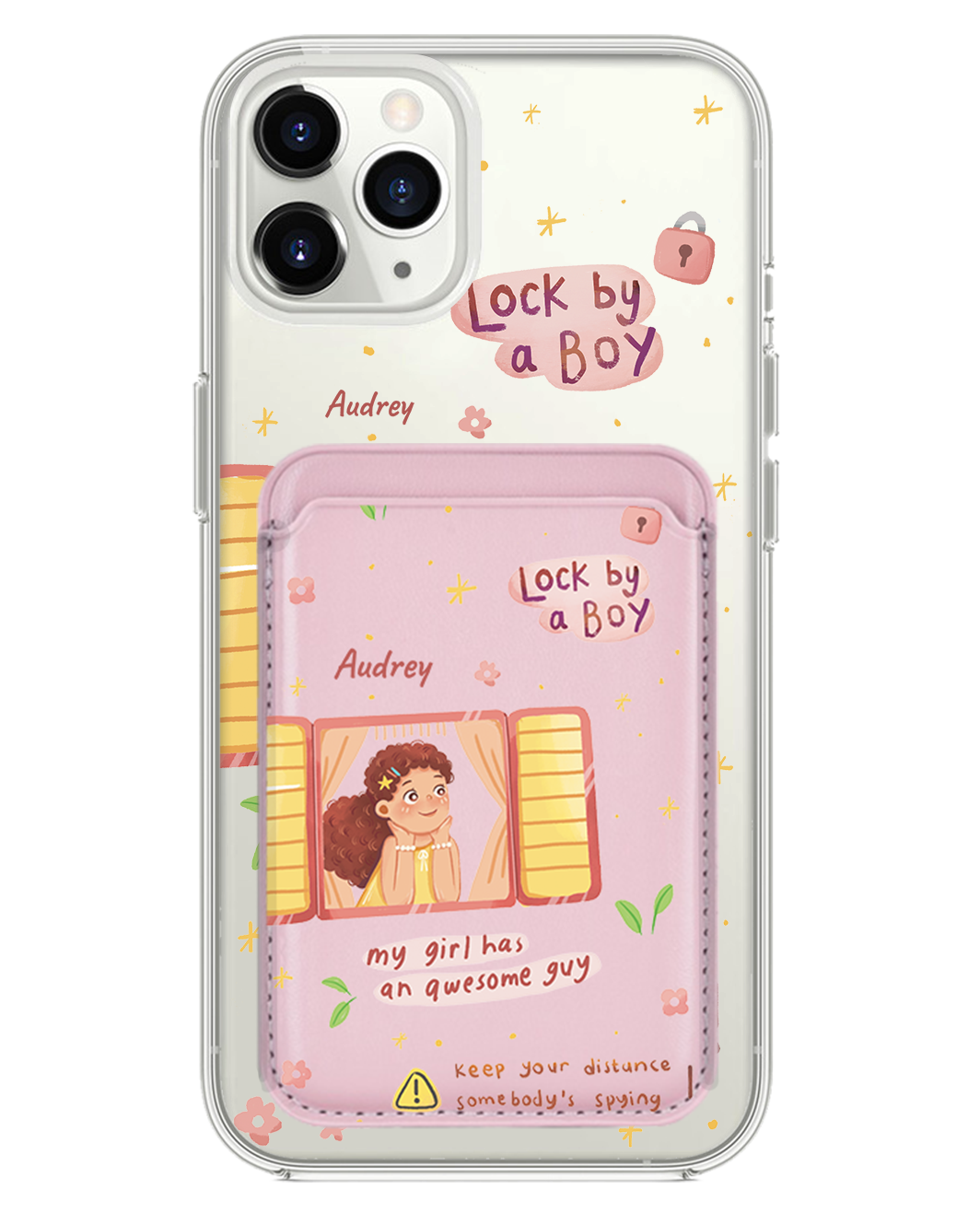 iPhone Magnetic Wallet Case - Crush Girl (Couple Case)
