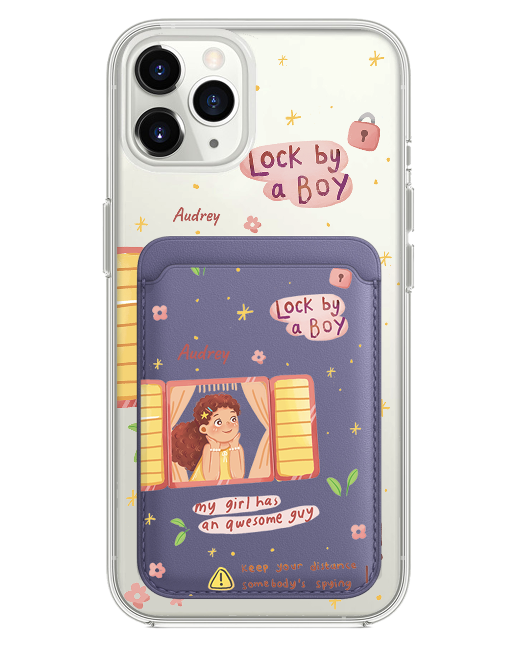 iPhone Magnetic Wallet Case - Crush Girl (Couple Case)