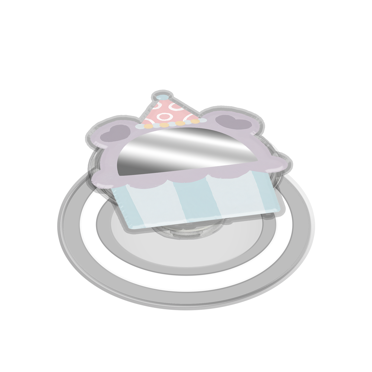 Magnetic Grip Mirror - Cupcake