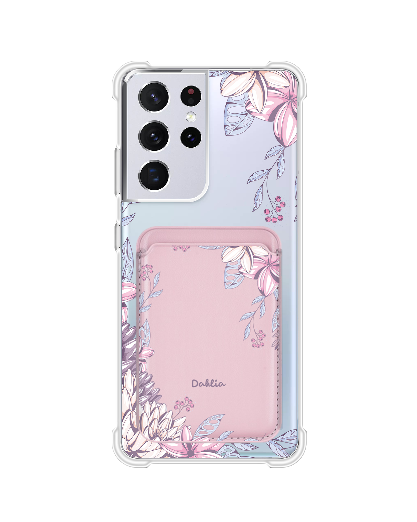 Android Magnetic Wallet Case - Dahlia