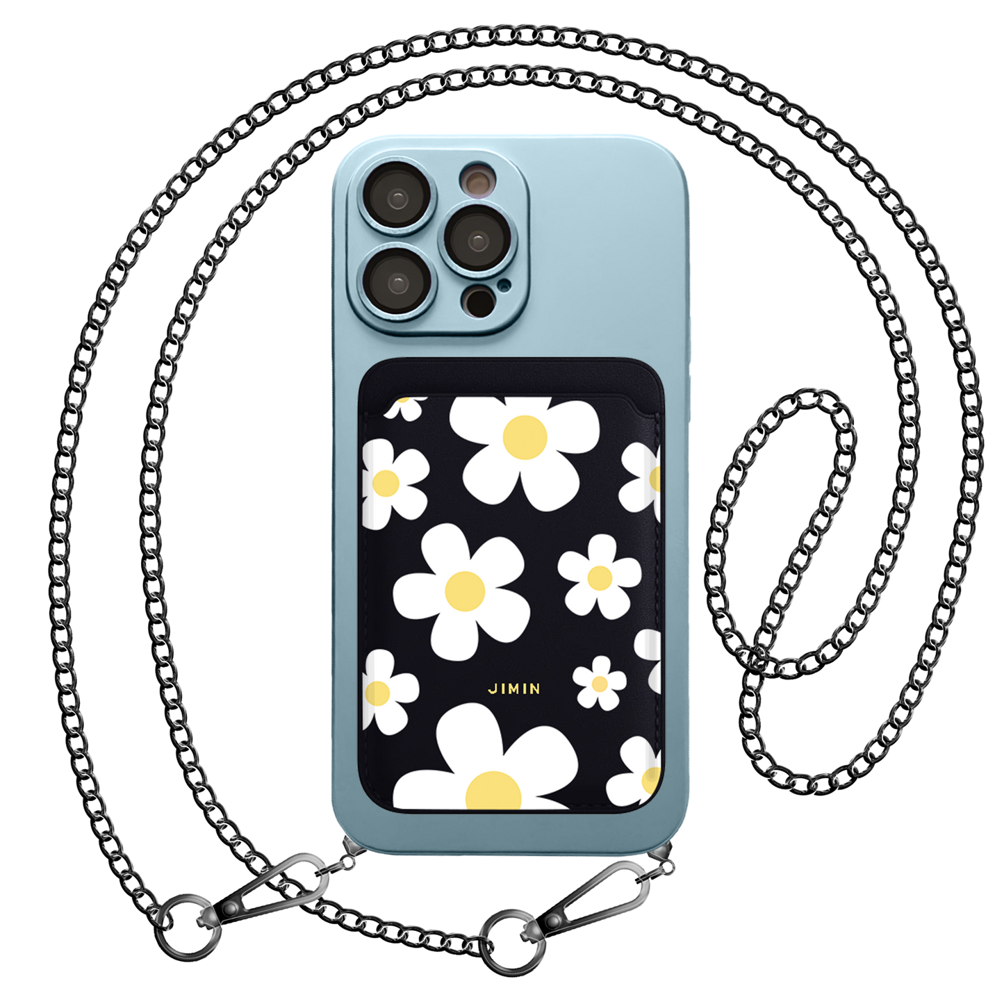 iPhone Magnetic Wallet Silicone Case - Daisy 3.0