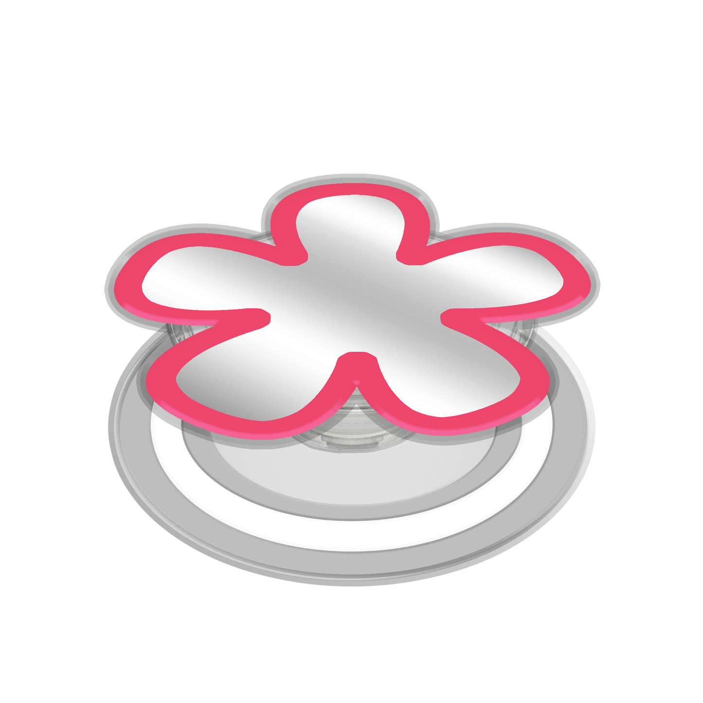 Magnetic Grip Mirror - Daisy blush 1