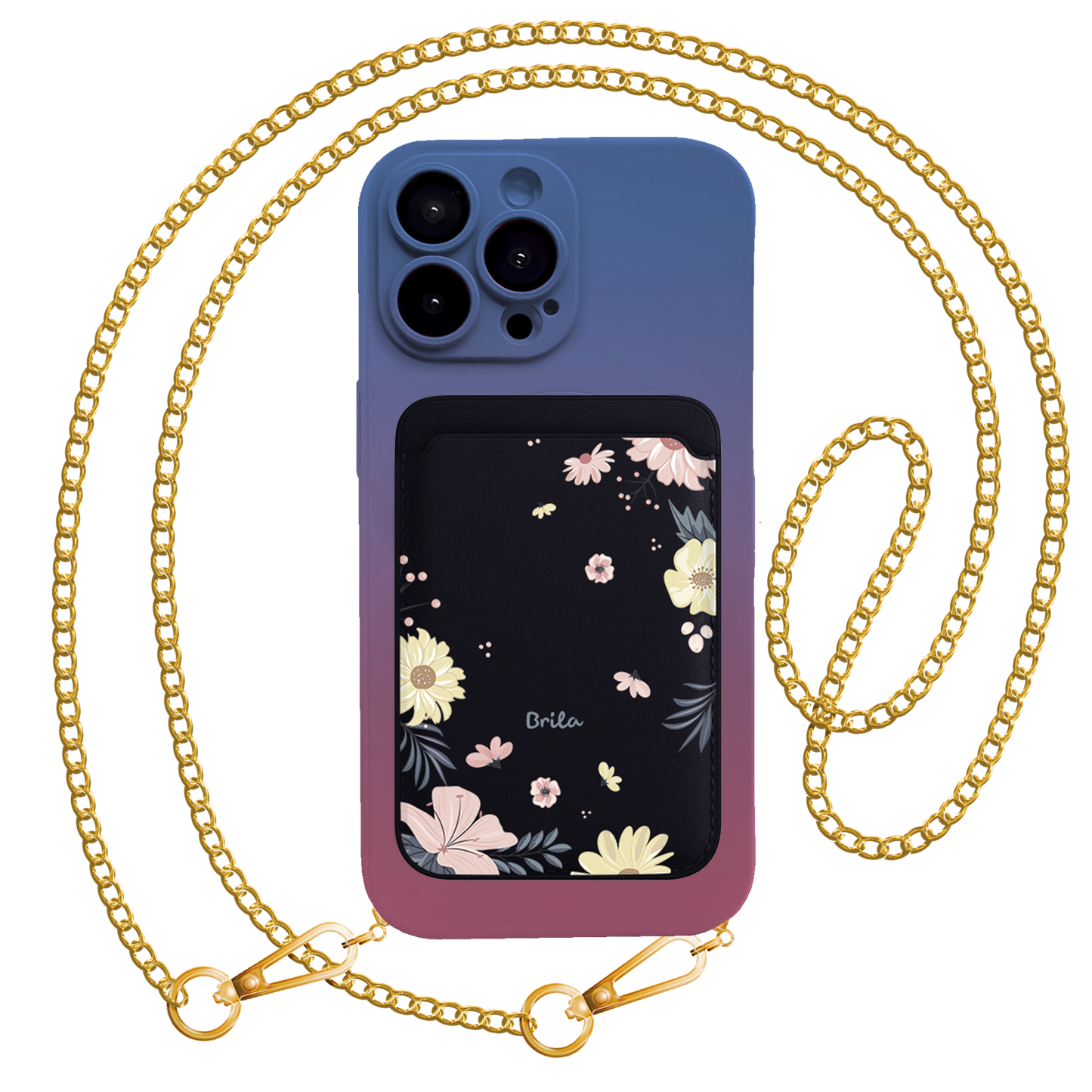 iPhone Magnetic Wallet Silicone Case - Margaret