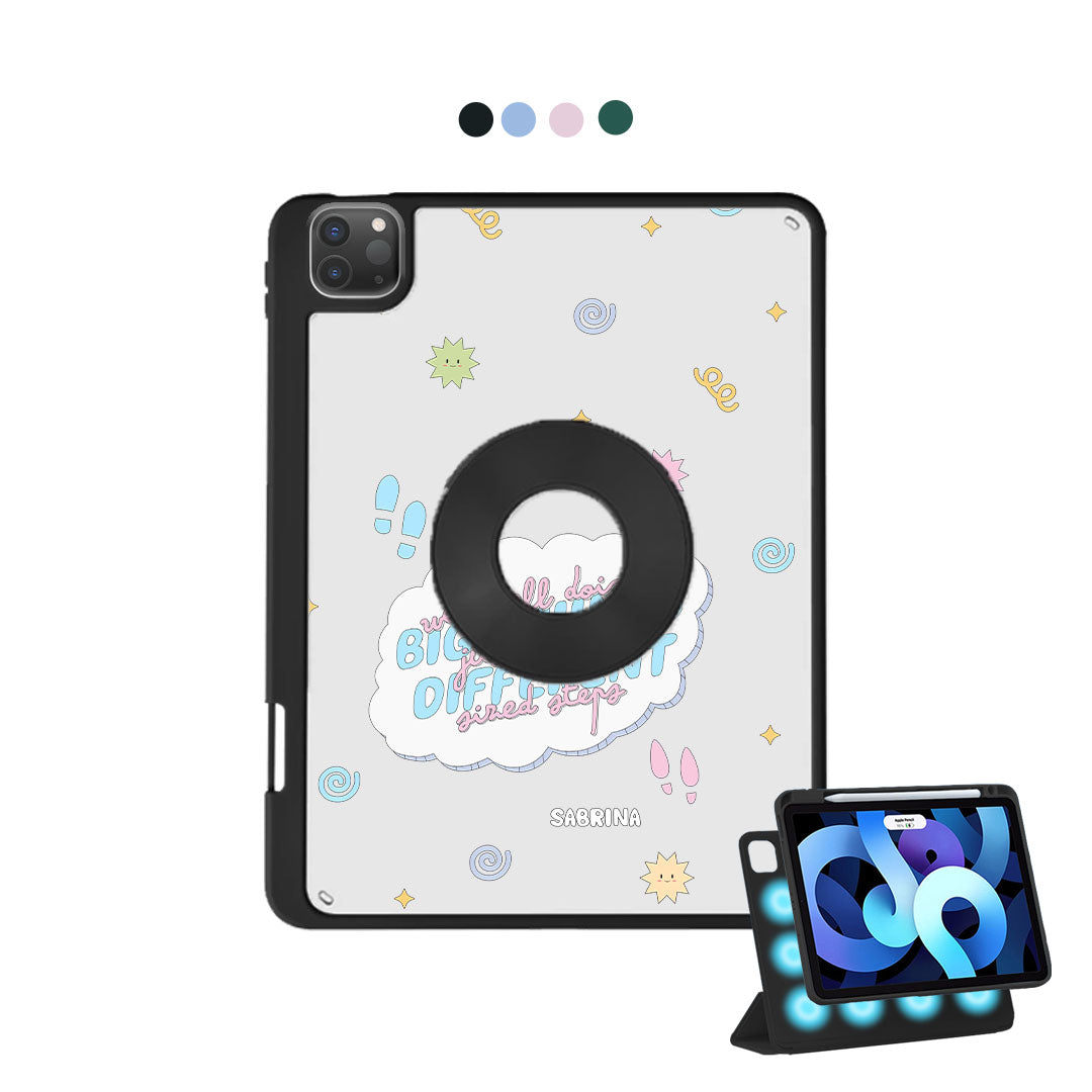 iPad Detachable Flip Cover - Different Steps