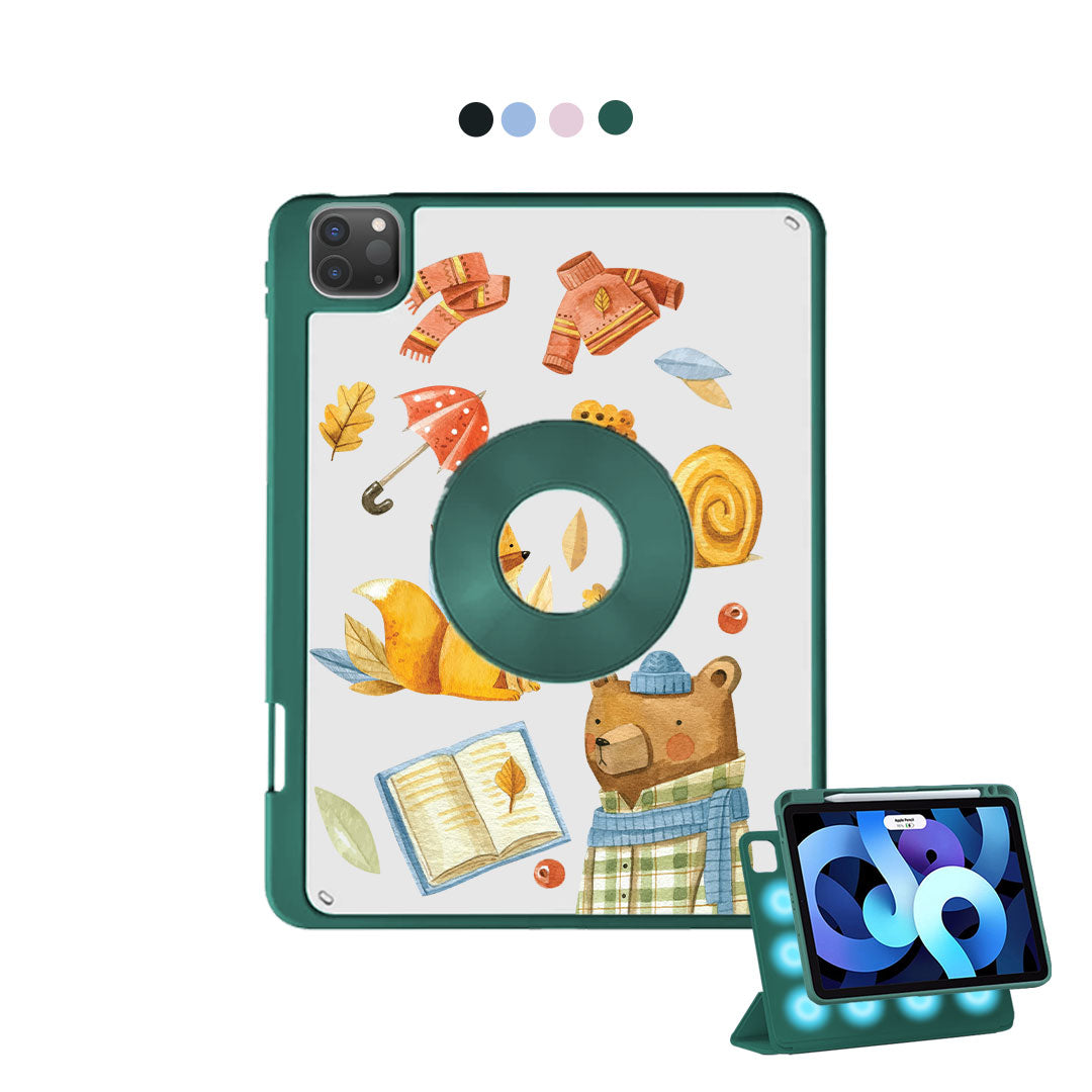 iPad Detachable Flip Cover - Bear & Fox