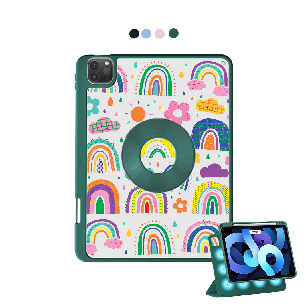 iPad Detachable Flip Cover - Rainbow