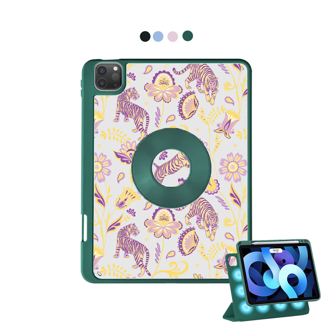 iPad Detachable Flip Cover - Tiger & Floral 4.0
