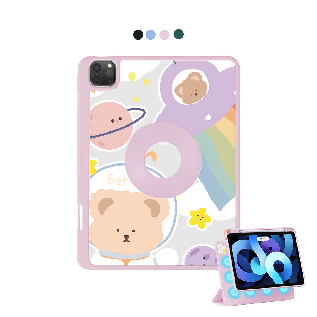 iPad Detachable Flip Cover - Astro Bear