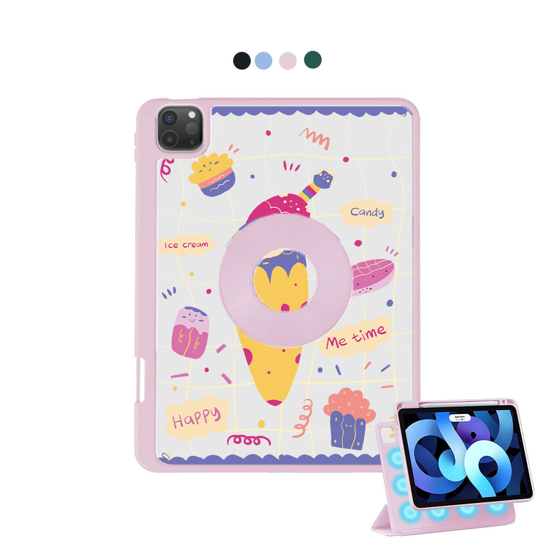 iPad Detachable Flip Cover - Candy Doodle