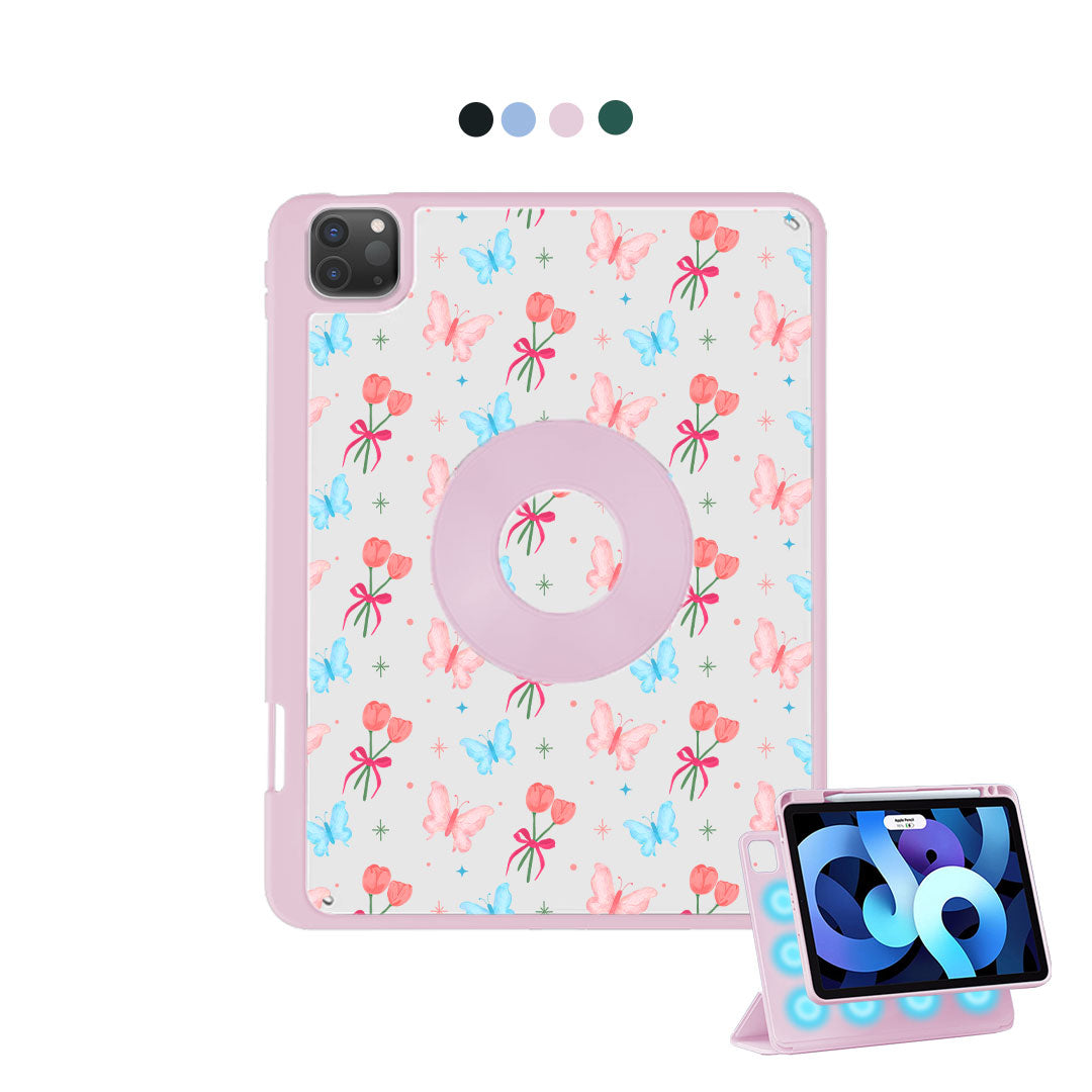 iPad Detachable Flip Cover - Coquette Butterfly