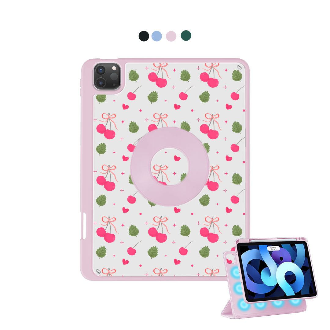 iPad Detachable Flip Cover - Coquette Cherry