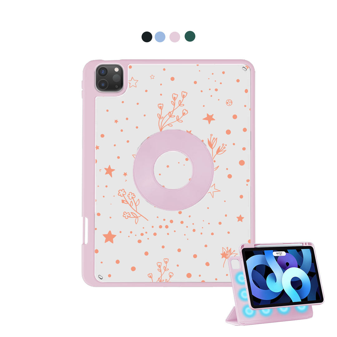 iPad Detachable Flip Cover - Coral Constellation