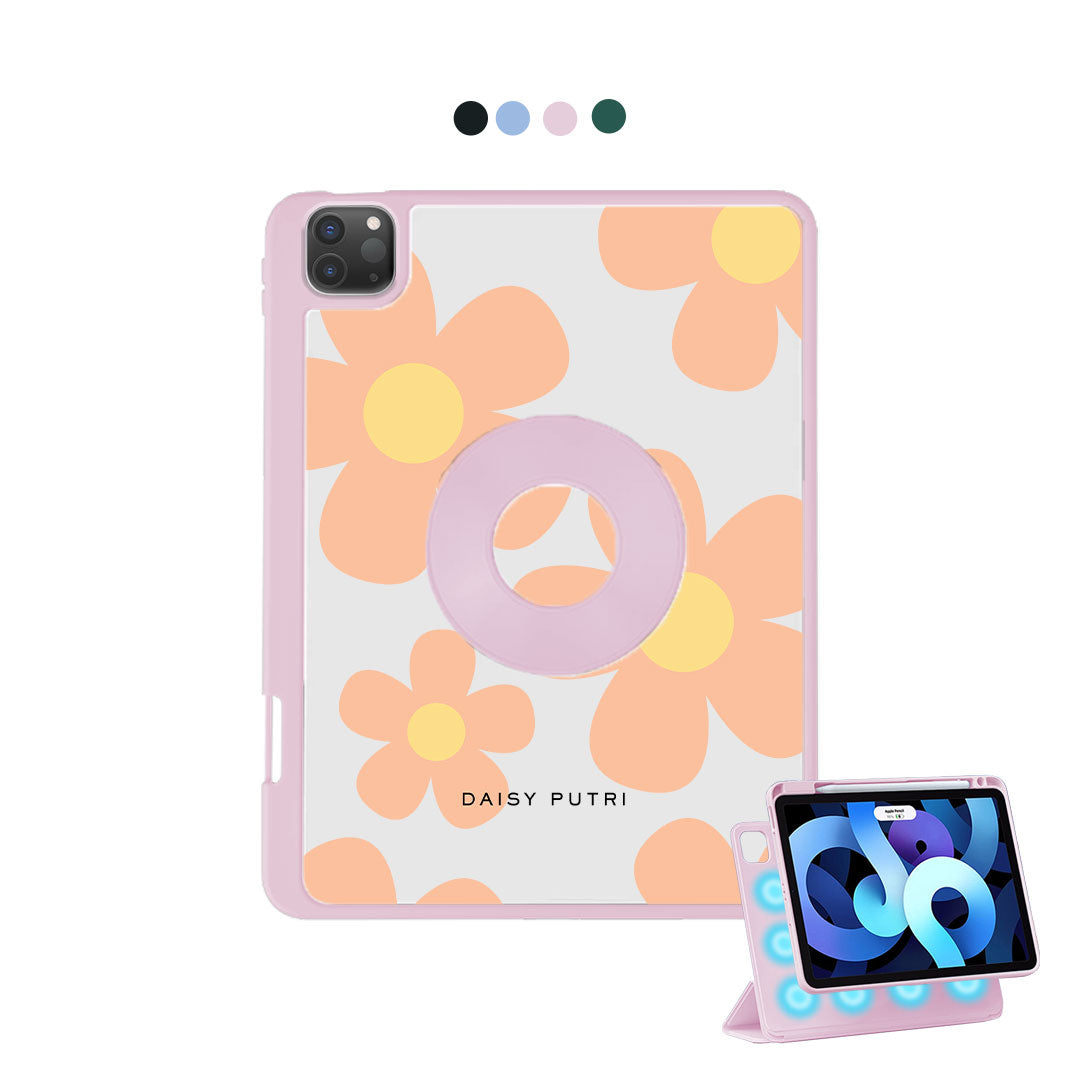 iPad Detachable Flip Cover - Daisy Love