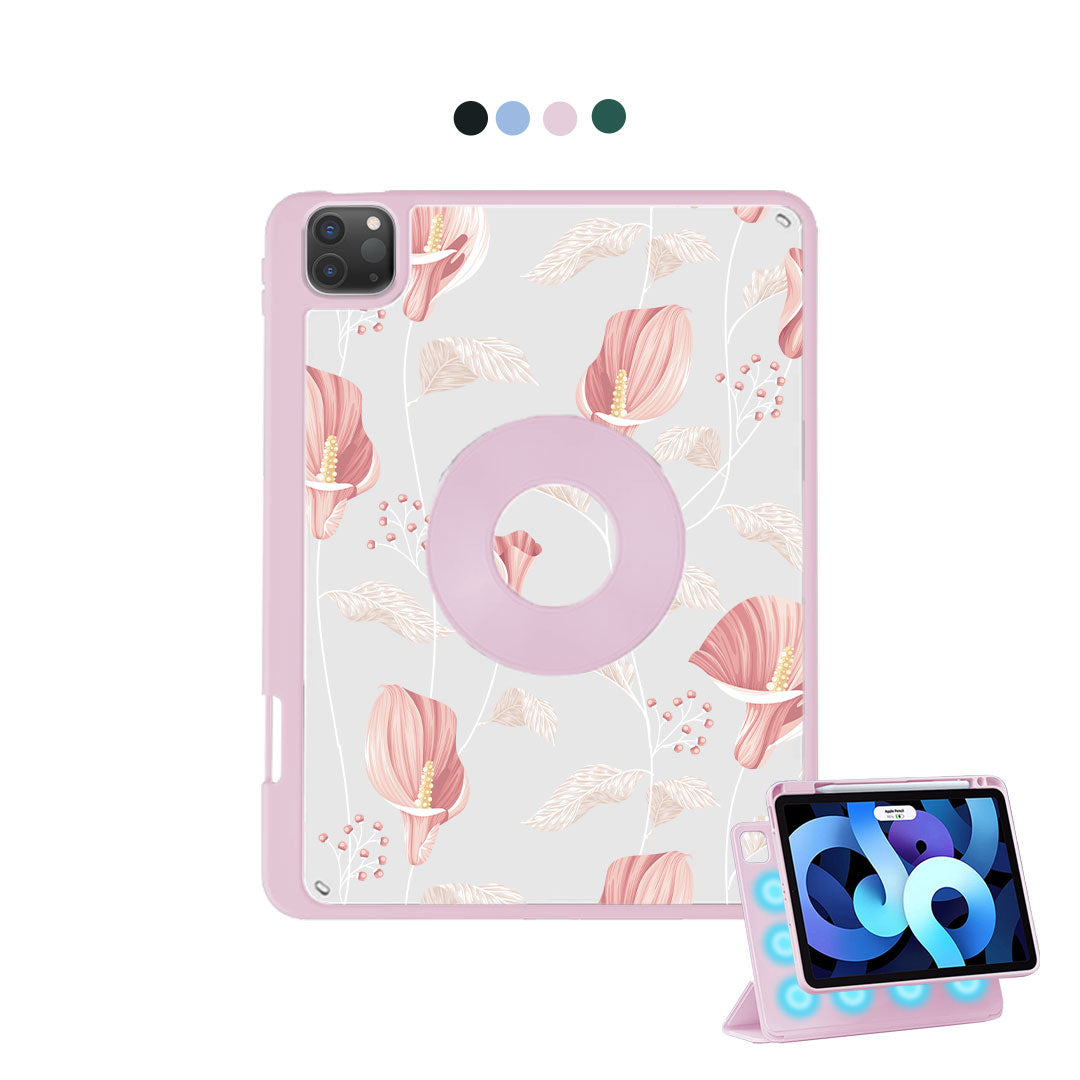 iPad Detachable Flip Cover - Easter Lily