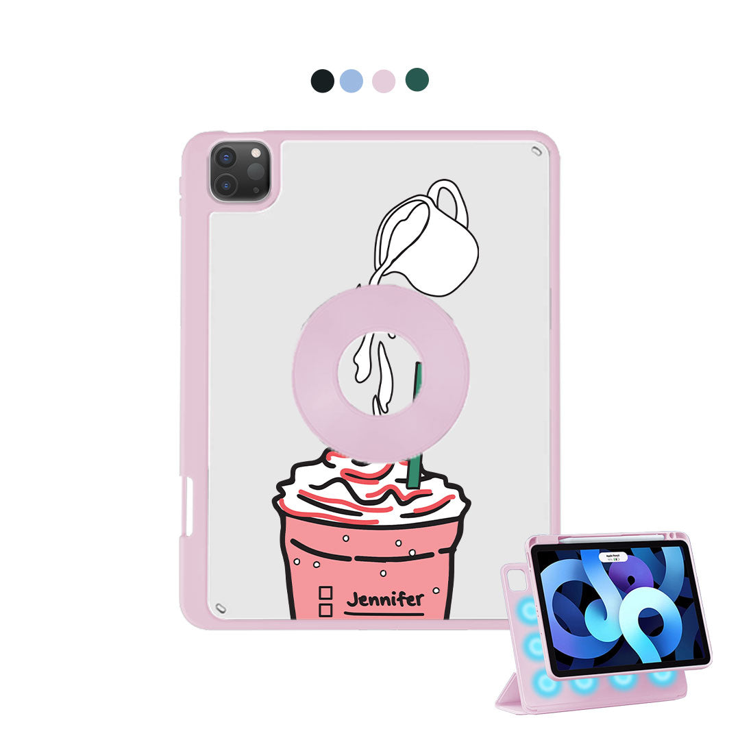 iPad Detachable Flip Cover - Rasberry Frappe
