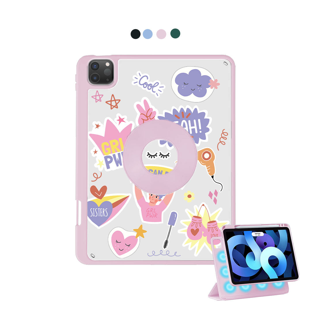 iPad Detachable Flip Cover - Girl Power Sticker Pack