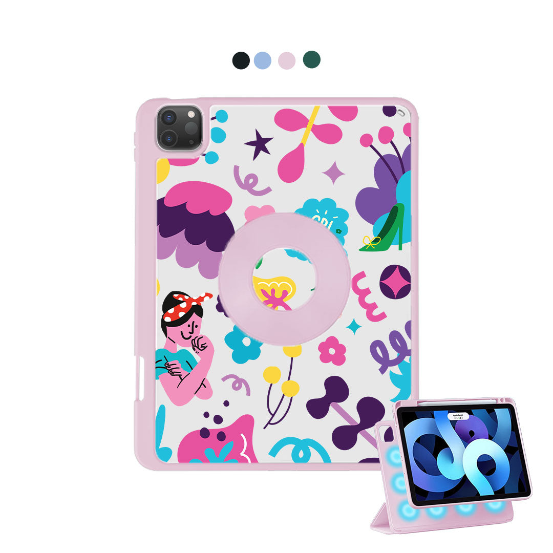 iPad Detachable Flip Cover - Girl Power