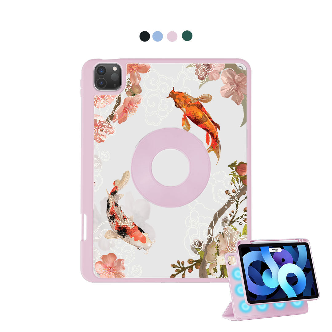 iPad Detachable Flip Cover - Oil Painting Koi