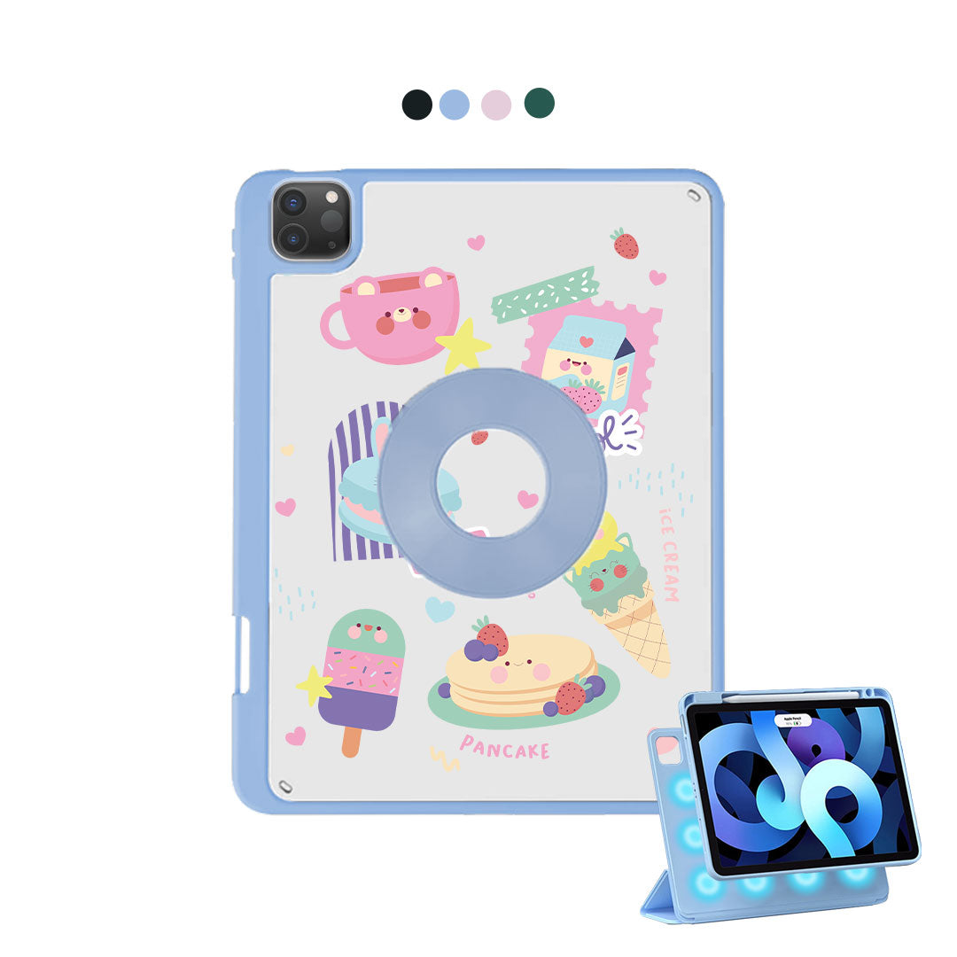 iPad Detachable Flip Cover - Sweet Cafe