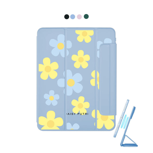 iPad Detachable Flip Cover - Daisy Skies