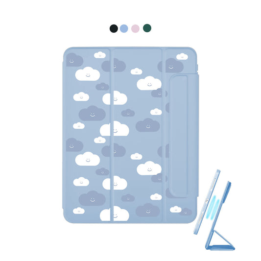iPad Detachable Flip Cover - Dark Clouds