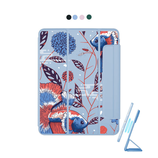 iPad Detachable Flip Cover - Fish & Floral 2.0