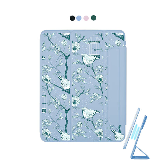 iPad Detachable Flip Cover - Lovebird Monochrome 6.0