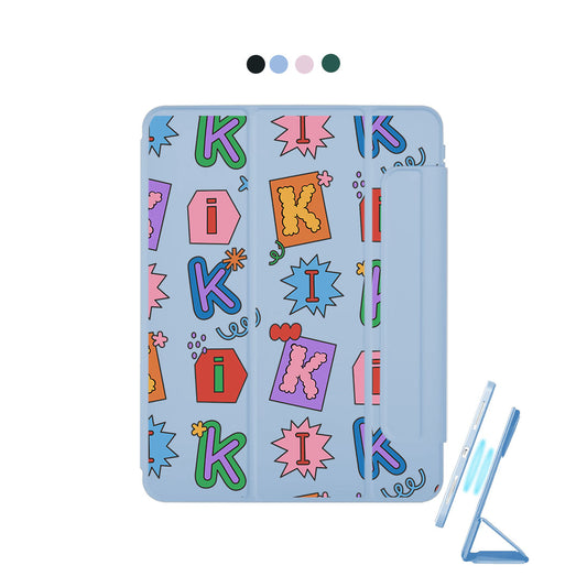 iPad Detachable Flip Cover - Adorable Monogram