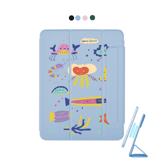 iPad Detachable Flip Cover - Ocean World