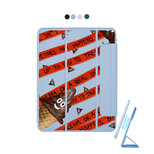 iPad Detachable Flip Cover - Oh.. Sh*t Happens