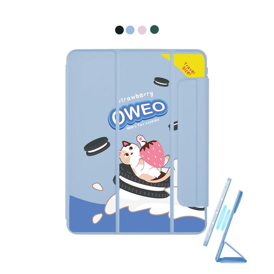 iPad Detachable Flip Cover - Oweo Cat
