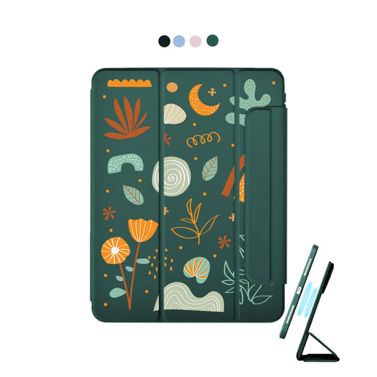 iPad Detachable Flip Cover - Autumn Botanical