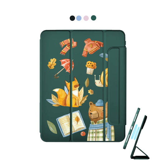 iPad Detachable Flip Cover - Bear & Fox