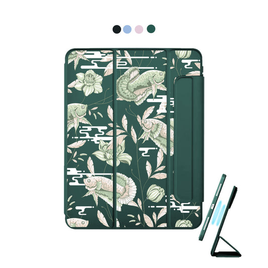 iPad Detachable Flip Cover - Fish & Floral 6.0