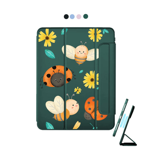 iPad Detachable Flip Cover - Lady Bug & Bee