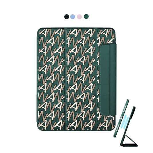 iPad Detachable Flip Cover - Initial Monogram 4.0