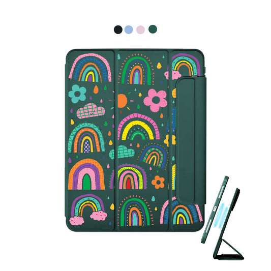 iPad Detachable Flip Cover - Rainbow