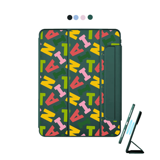 iPad Detachable Flip Cover - Scattered Monogram 3.0