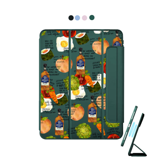 iPad Detachable Flip Cover - Foods Can Talk Too