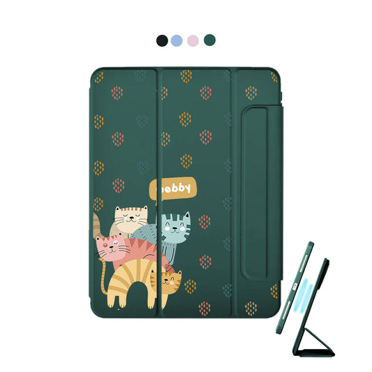 iPad Detachable Flip Cover - Rainbow Meow 2.0