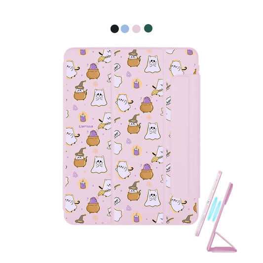 iPad Detachable Flip Cover - Spooky cat