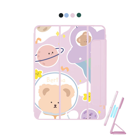 iPad Detachable Flip Cover - Astro Bear