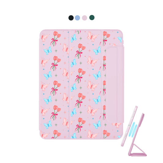 iPad Detachable Flip Cover - Coquette Butterfly