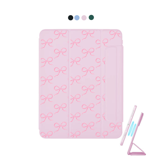 iPad Detachable Flip Cover - Coquette Pink Bow