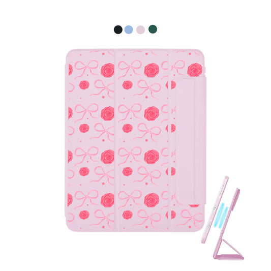 iPad Detachable Flip Cover - Coquette Rose